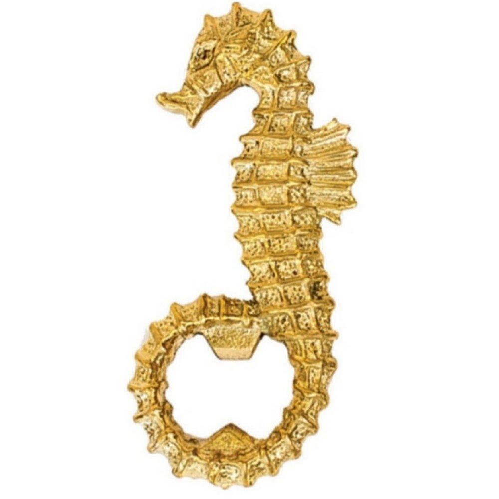 Tropical Gold Tone Seahorse Bottle Opener by Gallerie II